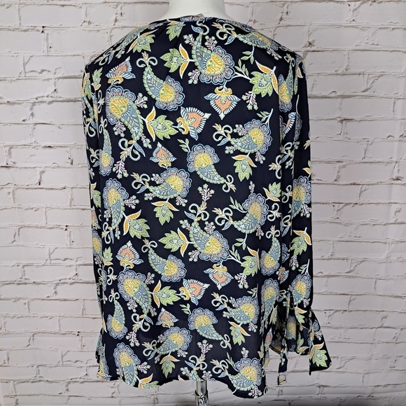 LOFT long sleeves paisley top - Picture 5 of 10